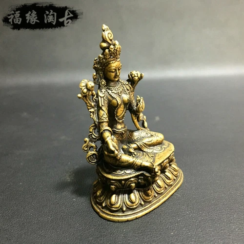 Pure Copper Mother Buddha Statue Decoration Fodor Bodhisattva - Picture 1 of 10