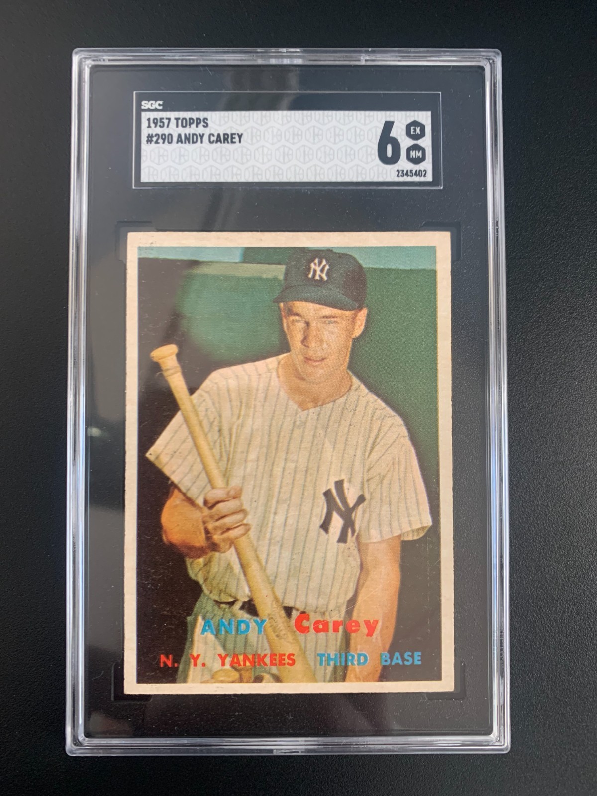 1957 Topps - Andy Carey #290 Graded SGC 6