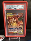 2019 Pokemon Cosmic Eclipse #22 Charizard & Braixen GX PSA 9 Card Tag Team