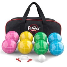 Bocce Ball Set for Backyard Lawn Beach Outdoor Games, Complete with 8 100mm
