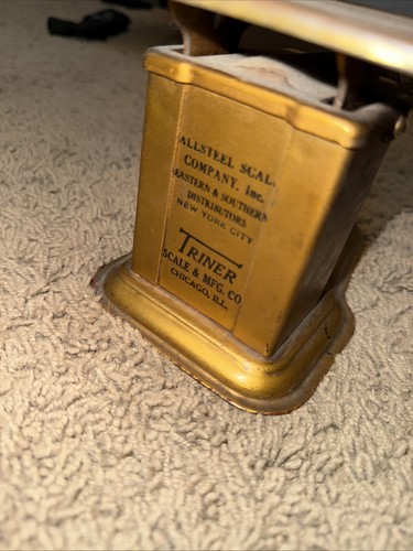 Triner Scale & Manufacturing Co. Chicago, IL. Escala postal de acero de 9 oz. - Imagen 2 de 8