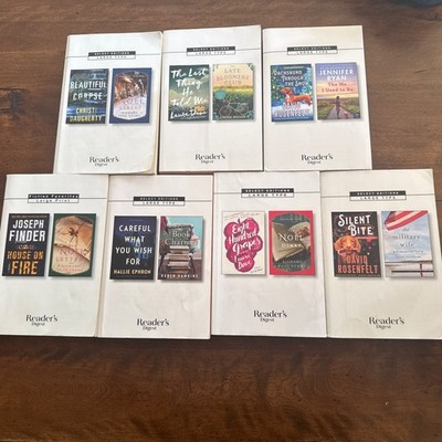 Lot of 7 Readers Digest Select Editions Large Print Softcover Books (14 Novels)