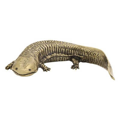 3.7 Inch Pure Copper Table Tea Pet Handicraft Ornament Giant Salamander Statue