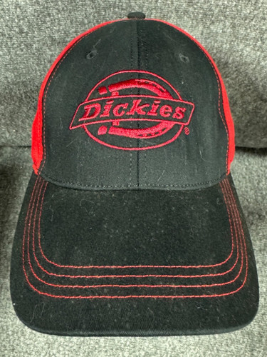 Dickies Baseball Cap Hat Red Black Embroidered
