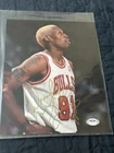 DENNIS RODMAN CHICAGO BULLS SIGNED AUTOGRAPH  8X10 PHOTO PSA/DNA COA