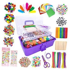 Jumbo Art and Craft Supplies for Kids, Toddler DIY Craft Art Supply A0-Purple
