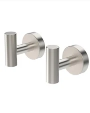 Towel Hooks, 2 Pack Wall Mounted Coat Hooks, Stainless Steel Heavy Duty Robe ...