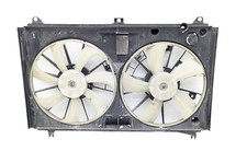 08-16 LEXUS UVF46 LS600h AWD ENGINE RADIATOR DUAL COOLING FAN W SHROUD OEM