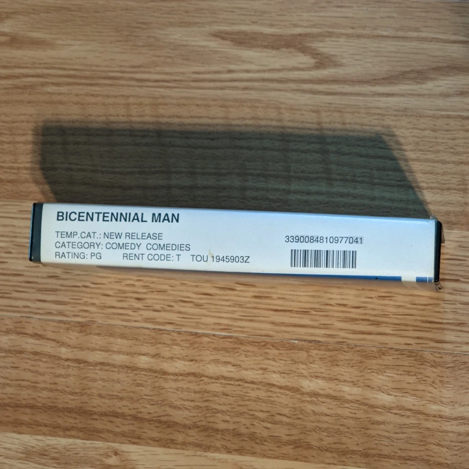 Bicentennial Man 1999 VHS RARE Blockbuster Clamshell Rental Case VTG - Image 3 of 4
