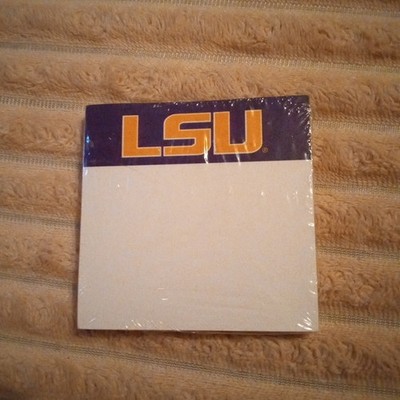 LSU TIGERS Logo Stick Me Notes 3'' x 3'' - 70 Sheets Per Pad - USA Made