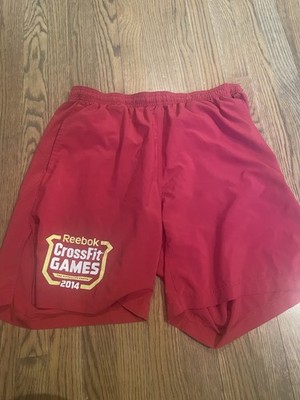 Reebok 2014 CrossFit Games Men's (Red) Performance Shorts Authentic Used Large
