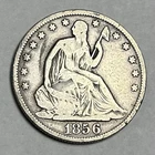 1856 O SEATED LIBERTY HALF DOLLAR FINE