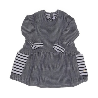 Petit Bateau, Kleid, Größe: 74, Blau/Weiß, Baumwolle/Polyamid, Streifen #DBP
