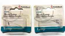 RADIO SHACK MICRO LAMP 272-1092 - Package of 2 - New in sealed package