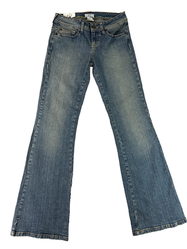 SO Wear It Declare It Flare Jeans Womens 3 Short Blue Stretch Bootcut Denim