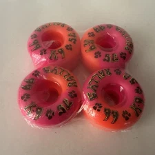 Dogtown K-9 Rally Street Wheels Pink Orange Swirl 52 mm 99a New Skateboard