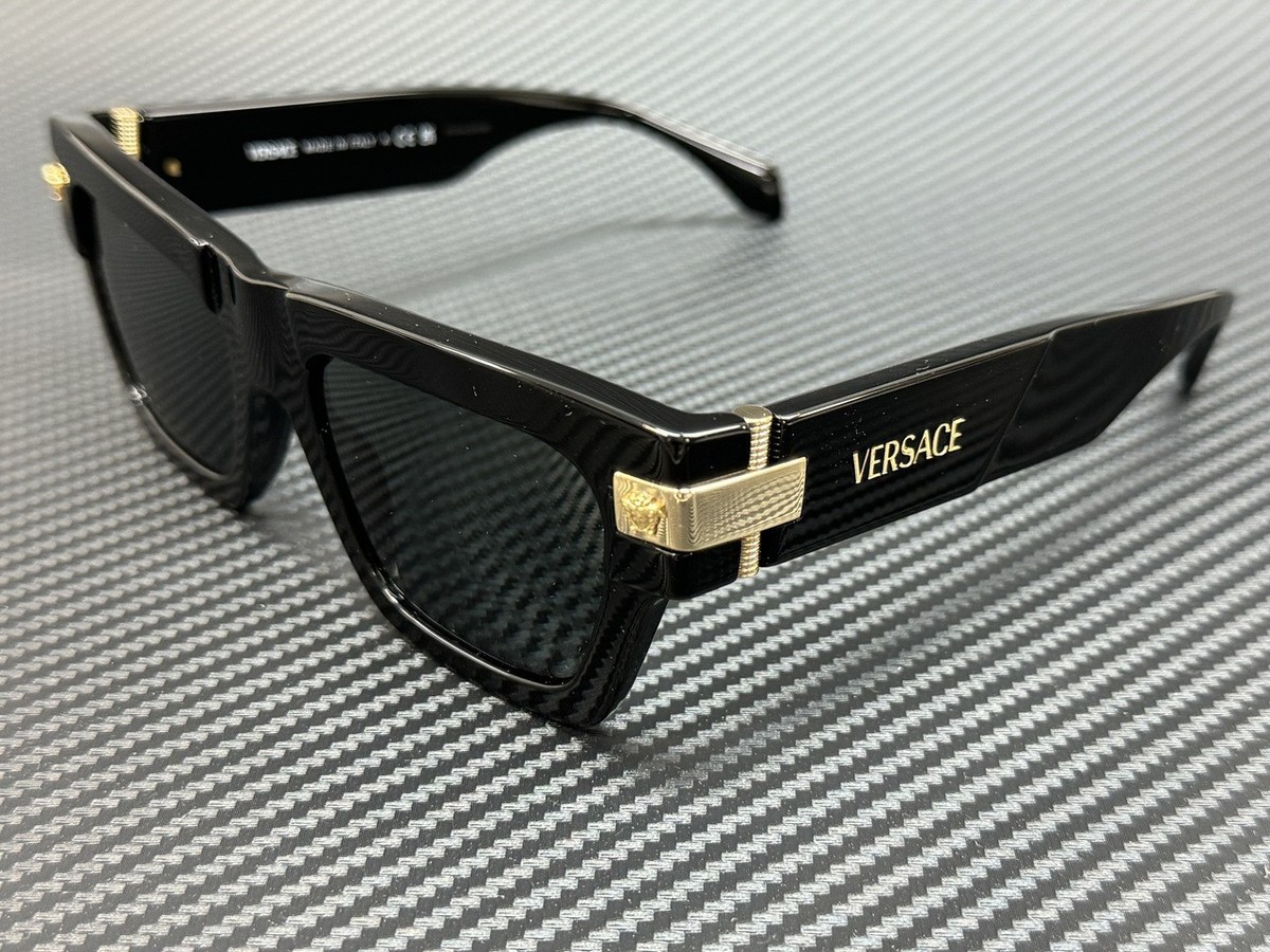 Versace Ove 04464 Sunglasses Versace VE4464 XXL (52 - 20) with Grey lenses and Black  main image 2