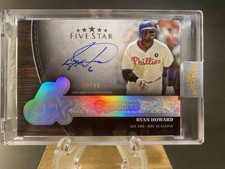Ryan Howard Auto 2025 Topps Five Star Five Time Signatures 09/50 Phillies