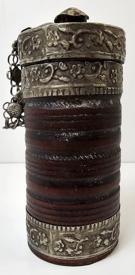 Carrito de especias o té angloindio de palo de rosa de la década de 1890 montajes plateados Foto 2 de 4