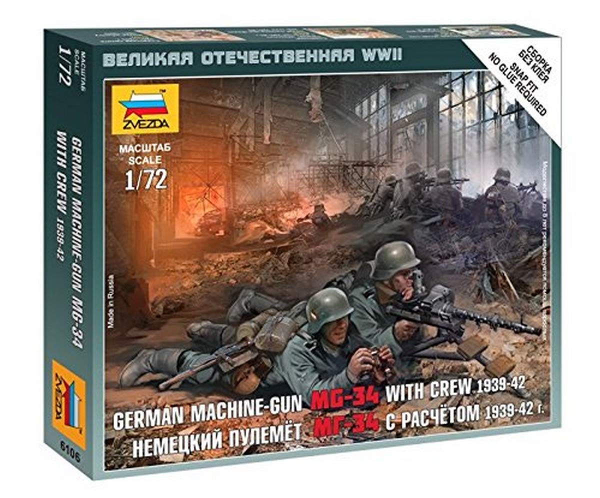Модель пулемета Z6106 Звезда со всем вооружением и прислугой в масштабе 1:72