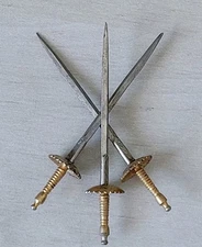 VTG Miniature Sword "TOLEDO" consisting of 3 mini SWORDS-TOUCHES for COCKTAILS 