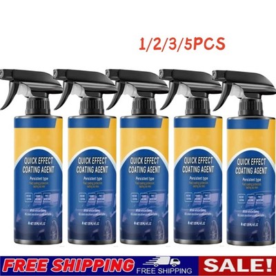 1-5 Pcs Car Coating Spray, 3 in 1 Multi-functional Quick Effect Coating Agent.