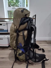 Dana Design Terraplane X  Olive Expedition Backpack Internal Frame Top/Side Load