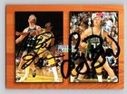 Magic Johnson & Larry Bird Authentic Autograph 1993 Hoops #MB1 Skybox Stamp
