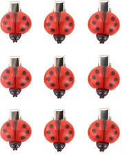 9 Pcs Fun Ladybug Hair Clips Funky Insect Lady Bug Barrettes  Cute Decorative