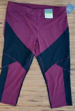 NWT Women Champion Flawless XXL Purple Pant 4 Way Stretch Workout Yoga Exercise 