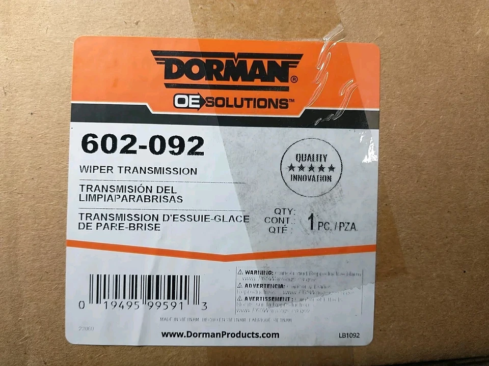 Transmisión de acoplamiento limpiaparabrisas Dorman 602-092 para Nissan Versa 2007-2011 Foto 4 de 4