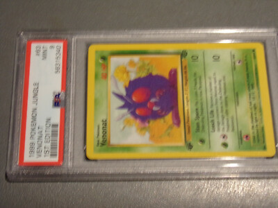 Vintage 1999 Pokemon Jungle, #63, Venonat, 1st Edition, PSA Slabbed,  Collectors