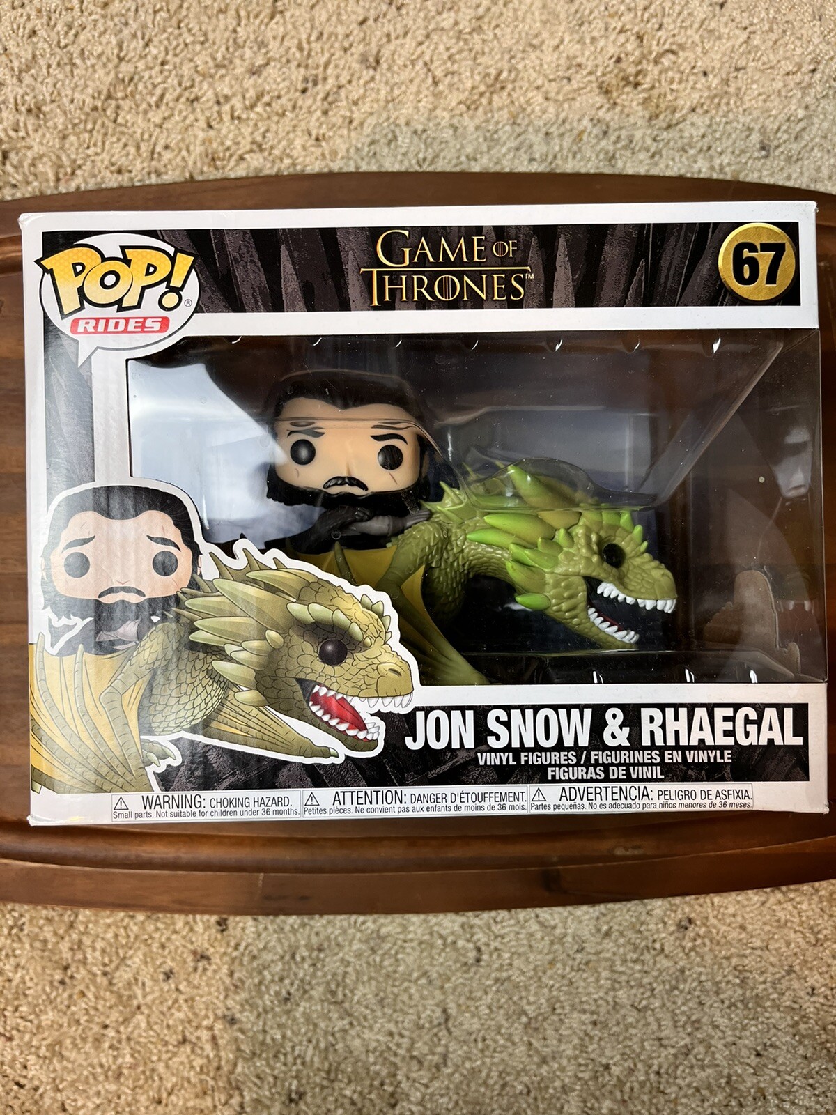Funko Pop! #67 - Rides: Game Of Thrones - Jon Snow And Rhaegal (Vaulted)