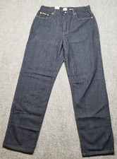 Vintage Calvin Klein Denim Jeans Womens Size 14 Blue Straight Leg High Rise New