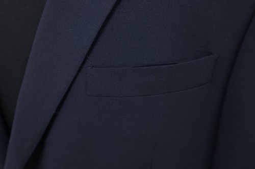 JOSEPH & FEISS uomo tinta unita blu navy LANA cappotto sportivo tuta giacca blazer 43 44 L - Foto 7 di 13