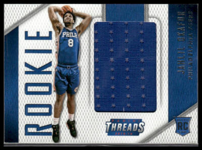 2015-16 Panini Threads #12 Jahlil Okafor Rookie Threads Philadelphia 76ers
