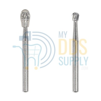 FG6 Round Dental Burs, 19mm (Pack of 20), Carbide for High Speed Handpiece
