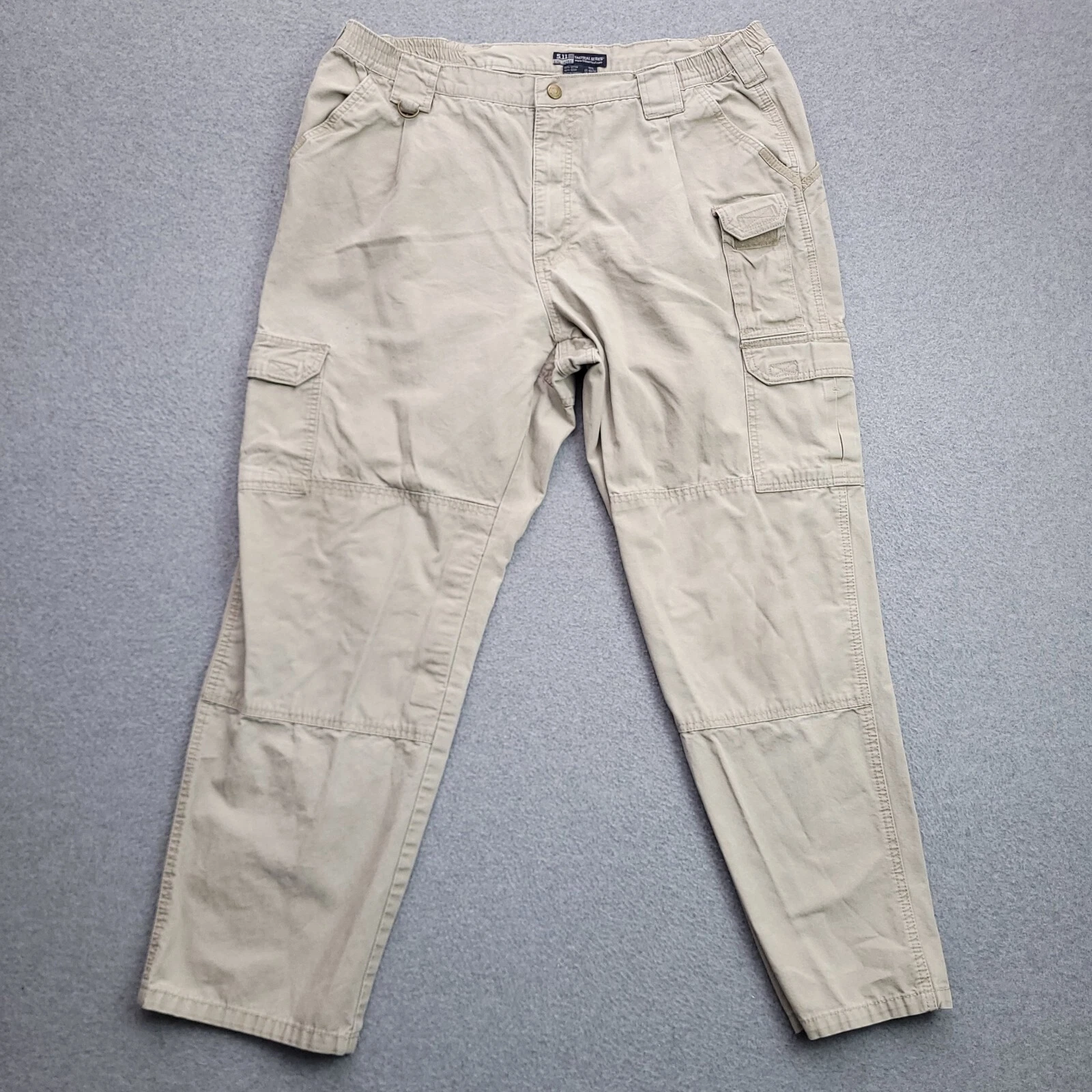 5.11 Tactical Cargo Pants Size 40x32 Khaki Polyester Canvas Mens