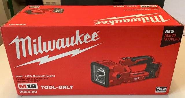 milwaukee 2354 20 m18 search light tool only