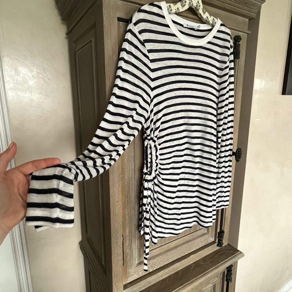 Alexander Wang Size S 白黒Tシャツセット T by Alexander Wang Classic Striped SlubJersey Long Sleeve Tee