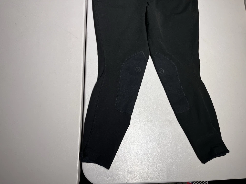 Pantalones de equitación Ovation Breeches para mujer 34 R negros poliéster elastano Foto 3 de 4