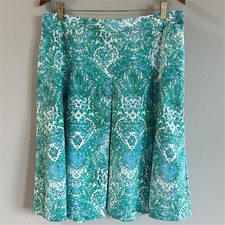 Women's Size 14 Fully Lined Skirt Y2K Fairy Green Blue Cottagecore The Limited