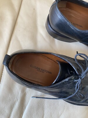 Costume National Shoes Oxford Oxfords Black Leather 8 Lace Up Dress Shoes Costume National Shoes Oxford Oxfords Black Leather 8 Lace  main image 3