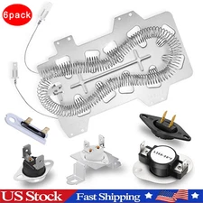 6 PIECES Dryer Heating Element Thermostat Repair Kit for Samsung DC47-00019A