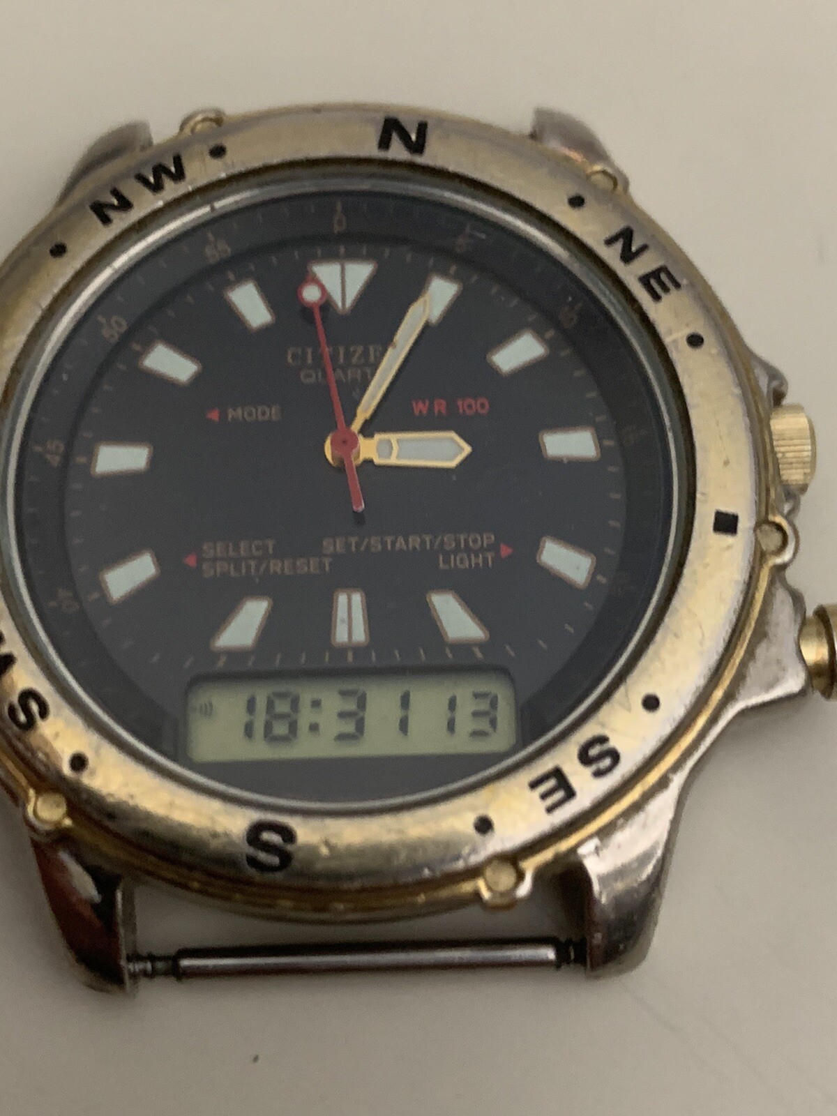 Montre Vintage Citizen GN-4-S à Quartz - Affichage Analogique Et Numérique - Occasion
