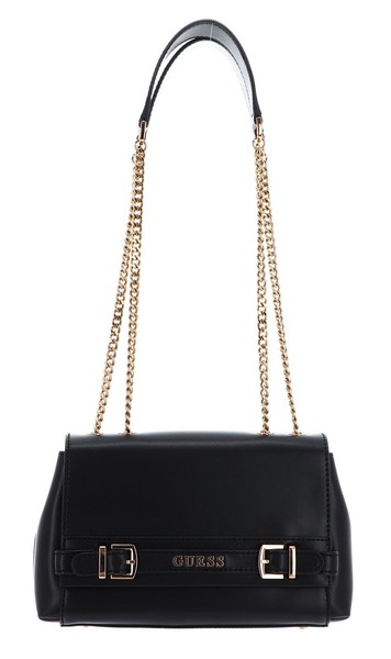 Guess Sestri Logo Convertible Crossbody Flap Schultertasche UmhäNgetasche Black-image