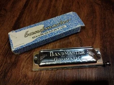 THE BANDMASTER DE LUXE CHROMATIC, C-Key, HARMONICA - SEYDELS SYSTEM - GERMANY
