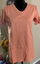 LOGO Principles by Lori Goldstein Short Sleeve Tee-Papaya-XS-NEW-A385059