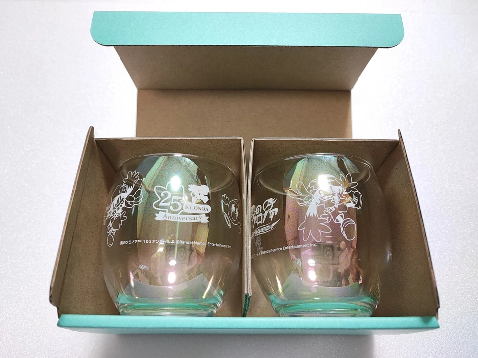 Free shipping - Klonoa door to phantomile 25th Anniversary Asobi Store Glass Set - Image 2 of 4