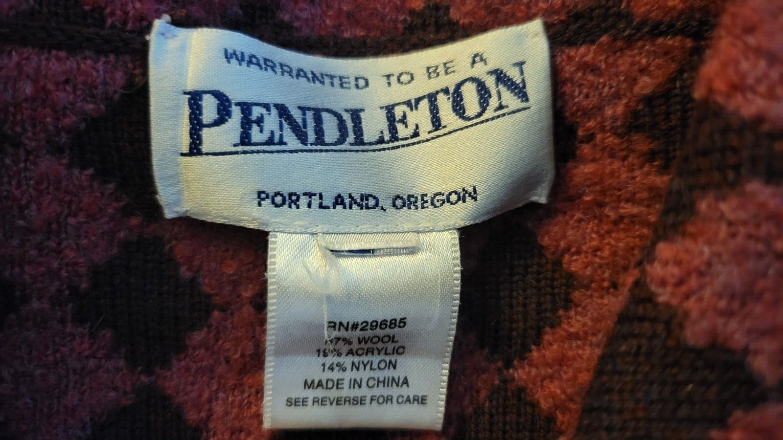 Women's Pendleton Jacket Full Zip Size Small - image 5